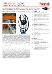 SISTEMAS CALENTADOR Y PRECALENTADOR ZEN - Pyrotek, Inc.