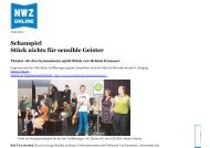 StÃ¼ck nichts fÃ¼r sensible Geister - Gymnasium Bad Zwischenahn ...