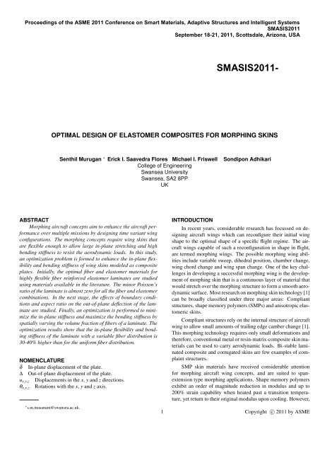 Optimal Design of Elastomer Composites for ... - Michael I Friswell