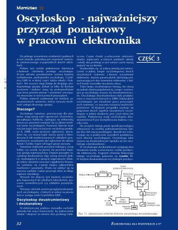 Oscyloskop − najważniejszy przyrząd pomiarowy w ... - Elportal