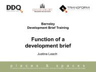 Function of a development brief - DDQ - Delivering Design Quality
