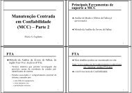 Manutenção Centrada em Confiabilidade (MCC) – Parte 2