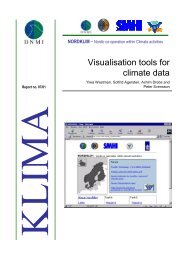 Visualisation tools for climate data - SMHI