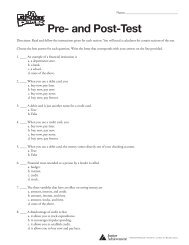 Pre- and Post-Test