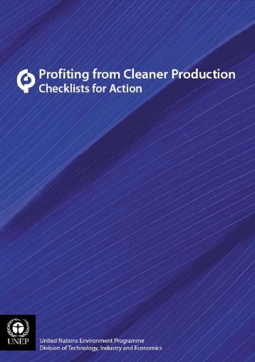 Checklist for Action - Financing Cleaner Production