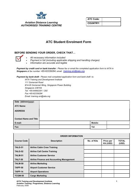 Atcs Iata