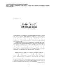 Sample Chapter: Schema Therapy: A Practitioner's Guide - Nmhrc.com