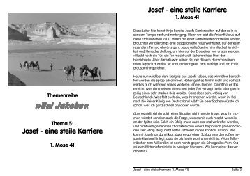 Josef - eine steile Karriere - markus