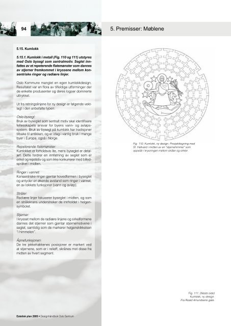 Estetisk plan 2005 Designhåndbok Oslo Sentrum