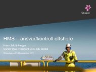 HMS â ansvar/kontroll offshore