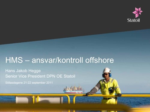 HMS â ansvar/kontroll offshore