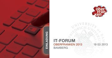 herunterladen - IT-FORUM Oberfranken