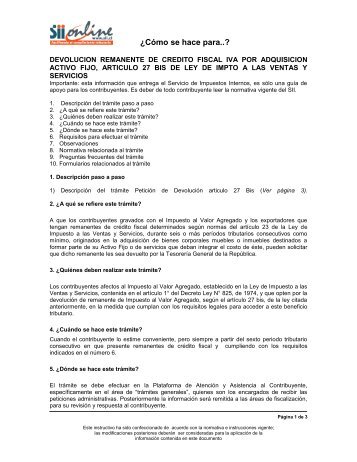 DECLARAR RENTA (F22) - Servicio de Impuestos Internos