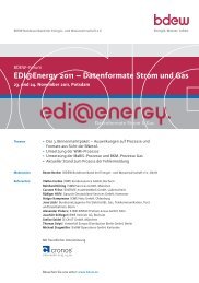 EDI@Energy 2011 â Datenformate Strom und Gas - EW Medien