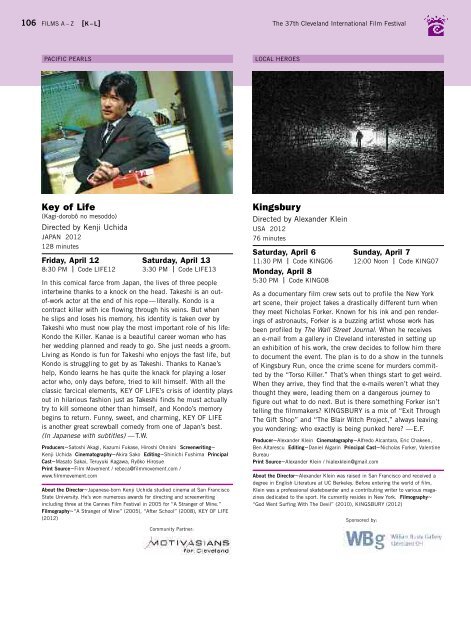 Program Guide - Cleveland International Film Festival