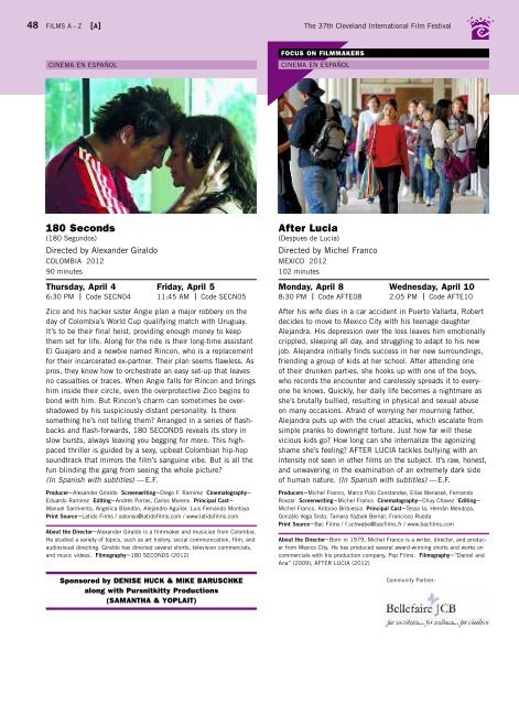 Program Guide - Cleveland International Film Festival