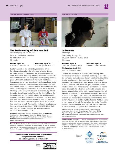 Program Guide - Cleveland International Film Festival