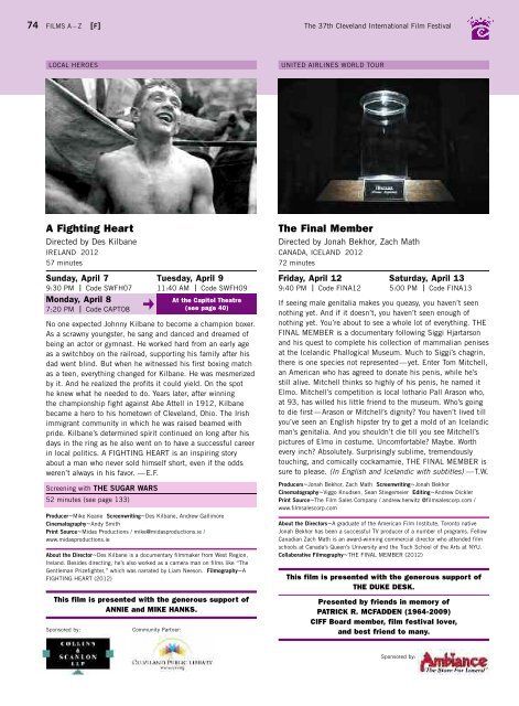 Program Guide - Cleveland International Film Festival