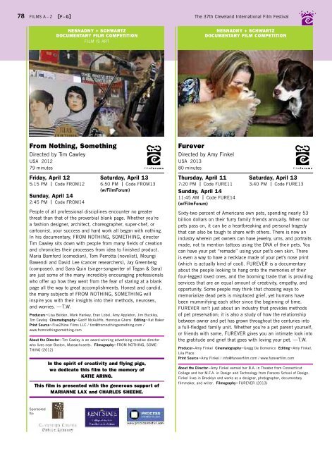Program Guide - Cleveland International Film Festival