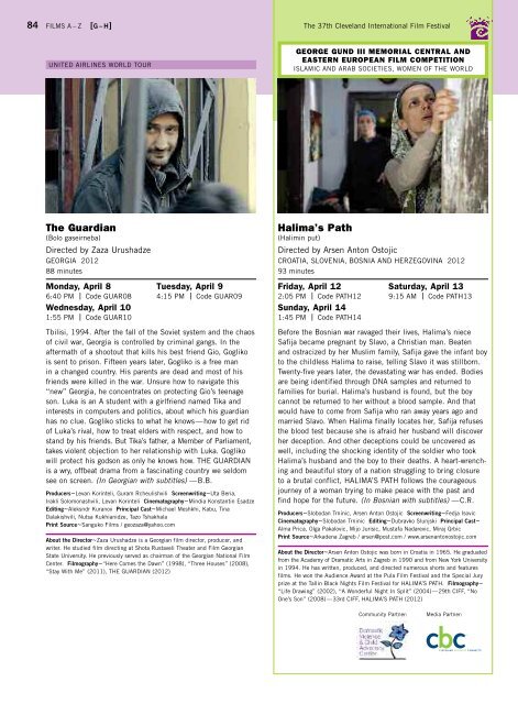 Program Guide - Cleveland International Film Festival