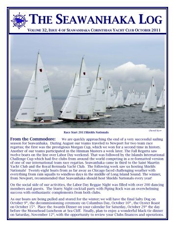 October - Seawanhaka Corinthian Yacht Club