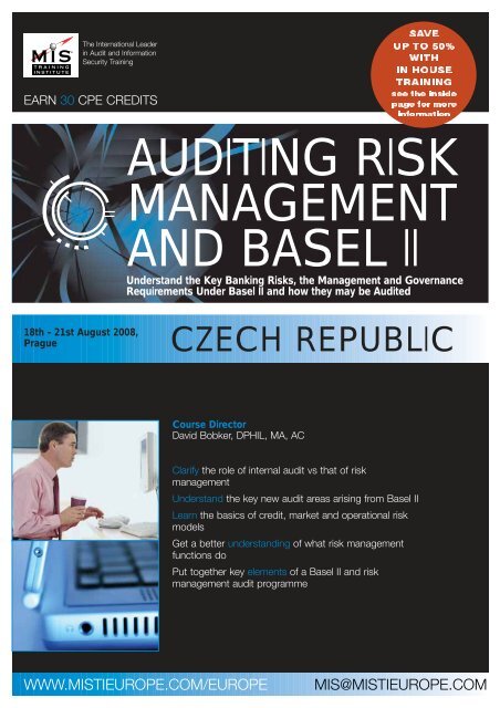AUDITING RISK MANAGEMENT AND BASEL II - MIS Training
