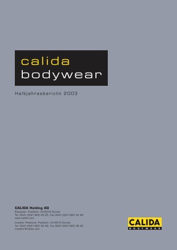 calida bodywear