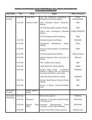 Tentative Tour Programme of Thiru K - Ramanathapuram