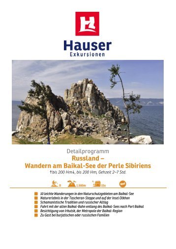 Wandern am Baikal-See der Perle Sibiriens - Hauser exkursionen