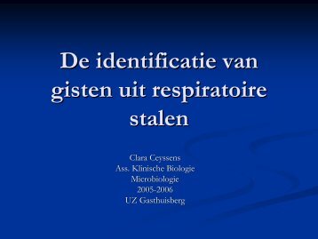 Candida in respiratoire stalen - UZ Leuven