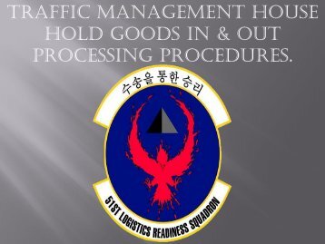 Traffic Management Office - Osan Air Base