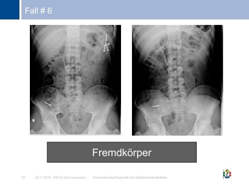 Konventionelle Diagnostik des Gastrointestinaltraktes