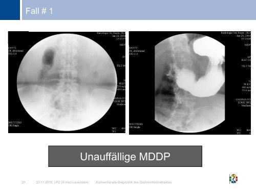 Konventionelle Diagnostik des Gastrointestinaltraktes