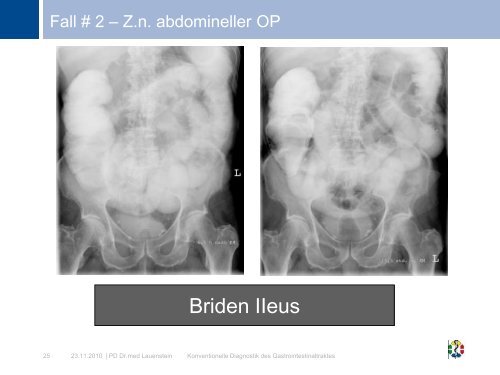 Konventionelle Diagnostik des Gastrointestinaltraktes