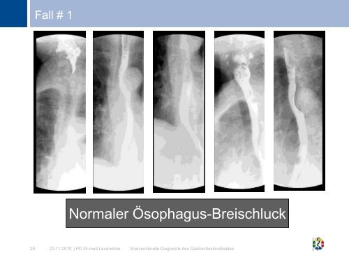 Konventionelle Diagnostik des Gastrointestinaltraktes