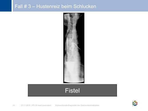 Konventionelle Diagnostik des Gastrointestinaltraktes