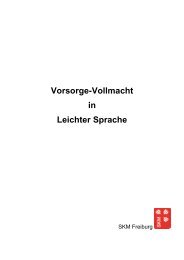 Formular zur Vorsorge-Vollmacht in Leichter Sprache - SKM Freiburg