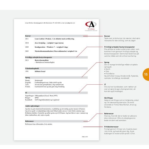 Jobbet er dit! - CA a-kasse