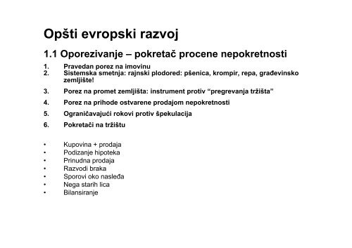 P d ti E i Procena vrednosti u Evropi â pregled postupaka