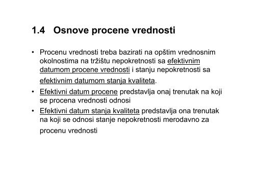 P d ti E i Procena vrednosti u Evropi â pregled postupaka