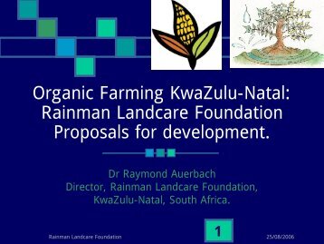 Rainman Landcare Foundation - Geographie