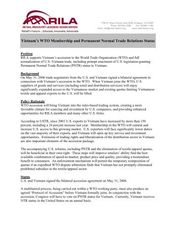 Position paper - US-Vietnam Trade Council