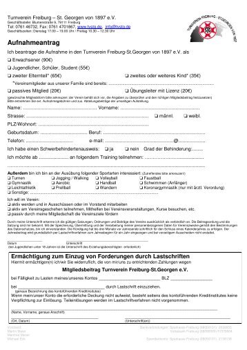 Aufnahmeantrag als PDF-File - TV St. Georgen