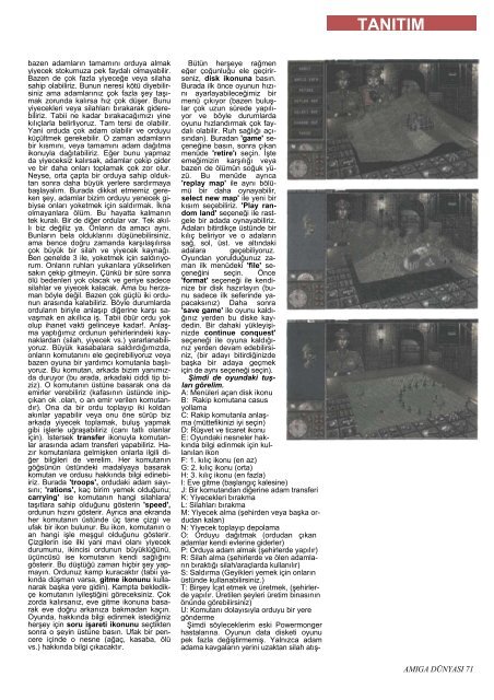 Amiga Dunyasi - Sayi 21 (Subat 1992).pdf - Retro Dergi