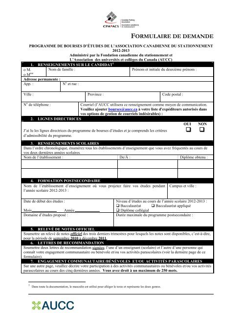 Ta C La C Chargez Formulaire De Demande D Admission Canadian