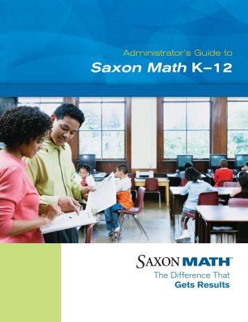 Saxon Math Administrator's Guide