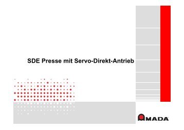 SDE Presse mit Servo-Direkt-Antrieb - blechzulieferer.de