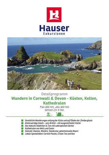 Wandern in Cornwall & Devon - Hauser exkursionen