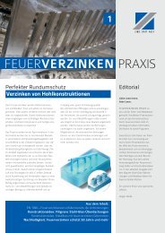 Zum PDF des Newsletters âFeuerverzinken Praxis Nr. 1â. - Institut ...
