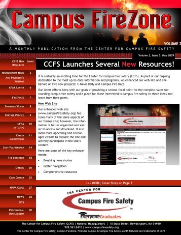 CCFS Launches Several New Resources! - Center for Campus Fire ...